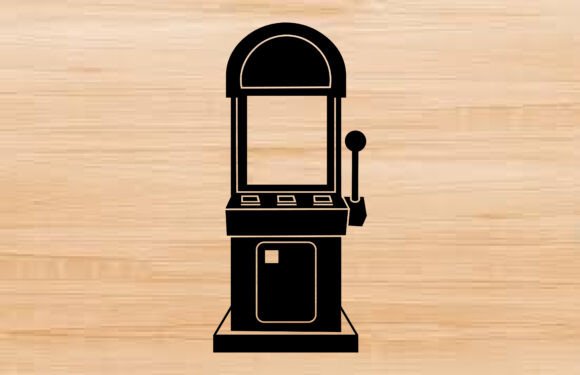 Arcade Silhouette SVG Clipart Vector