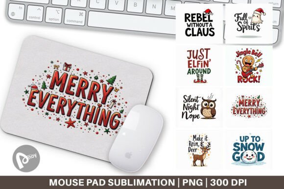 Chaotic Christmas Mouse Pad: A Festive Upgrade for Productivity and Comfort