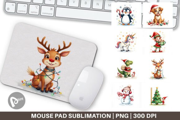 Cute Christmas Crew Mouse Pad: Evaluating Its Role in Desk Setup Comfort and Productivity