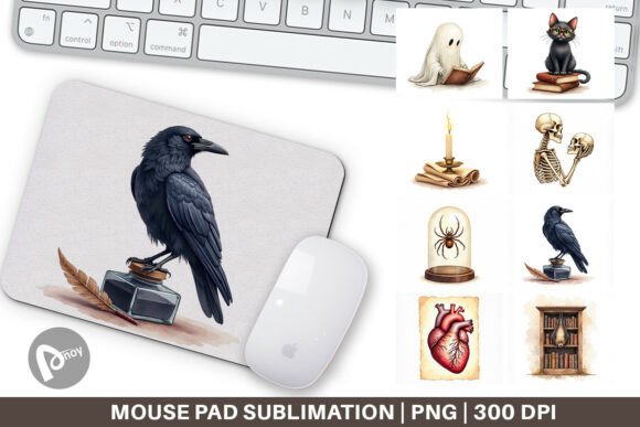 Dark Academia Creature Mouse Pad