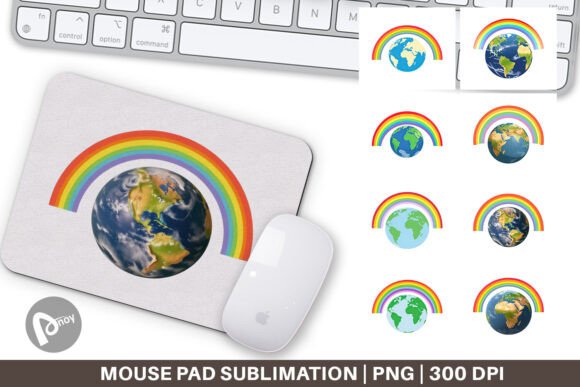 Earth with a Rainbow Mouse Pad: A Thoughtful Addition to Your Workspace