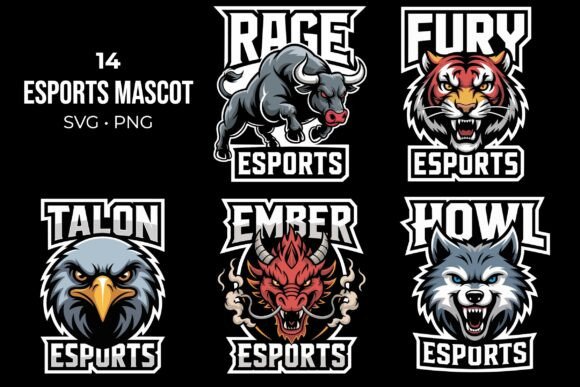 Esports Animal Mascot Logos Pack SVG PNG: Unleash the Wild in Your Brand