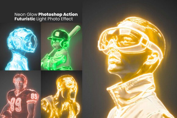 Evaluating the Neon Glow Photoshop Action for Futuristic Photo Effects