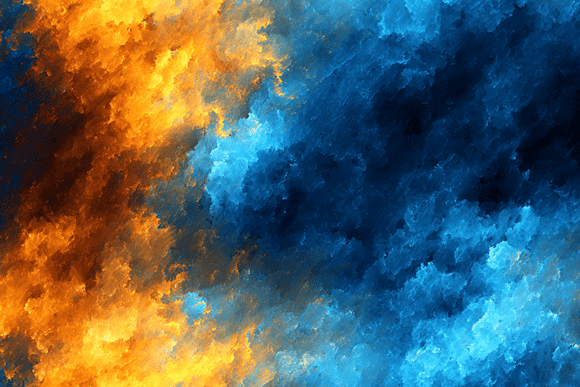 Fire and Ice Abstract Background