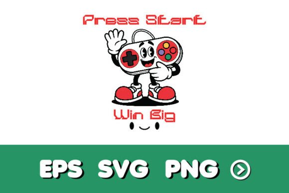 Game Controller SVG Mascot – Retro Gaming Charm for Modern Creatives