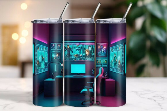 Gamer Room LED Isometric Tumbler Wrap: A Strategic Choice for Streamers and Tech Creators