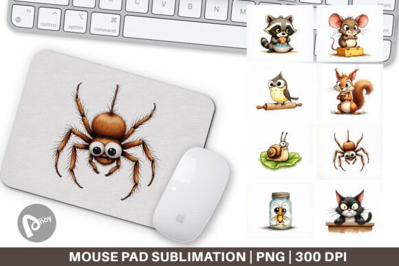 Grumpy Critters Mouse Pad: Creative Desk Upgrade
