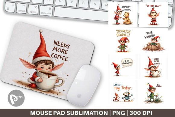 Grumpy Elf Mouse Pad PNG: A Strategic Addition to Your Workspace