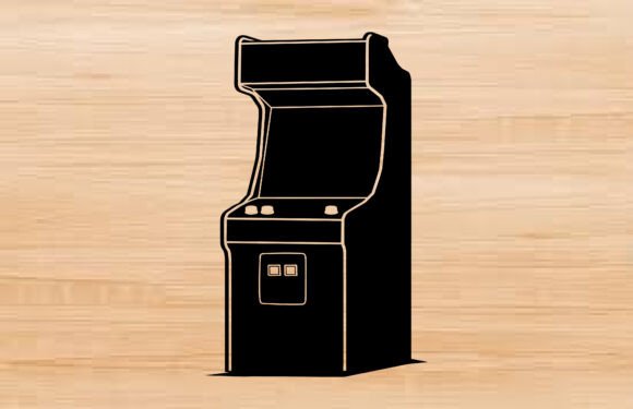 Harnessing the Arcade Game Machine Silhouette SVG for Versatile Design Projects