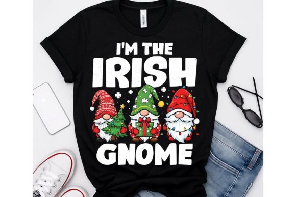 I'm the Irish Gnome Christmas T-Shirt PNG: Evaluating a Holiday Design Asset
