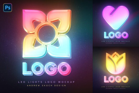 LED Logo Photoshop Mockup: A Practical Tool for Neon Branding and Eye-Catching Design