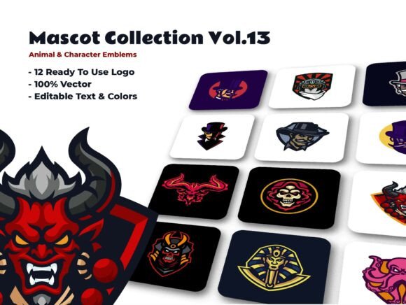 Mascot Collection-Animal Character: Bold Esport Emblems for Modern Branding