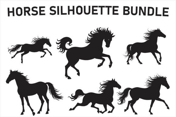 Medieval Horse Rider Silhouette Set: A Design Asset for Historical and Fantasy Projects