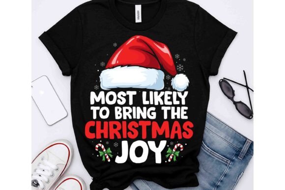 Most Likely to Christmas Tshirt PNG: Festive Design with Premium Versatility