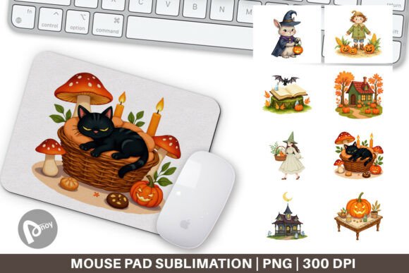 Mouse Pad Cottagecore Halloween: Blending Seasonal Charm with Desktop Functionality