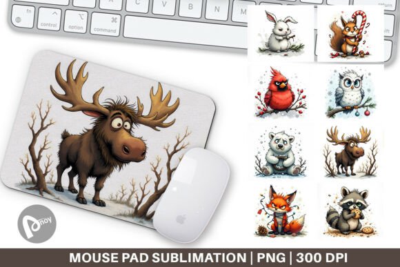 Mouse Pad Grumpy Christmas Critters: A Festive Upgrade for Your Desk Setup