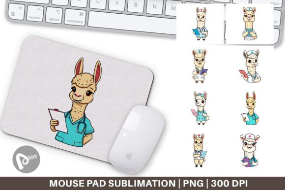 Mouse Pad Nurse Alpaca: Blending Comfort, Creativity, and Desk Functionality