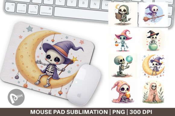 Mouse Pad Pastel Witch Skeleton: A Creative Upgrade for Your Desk Setup