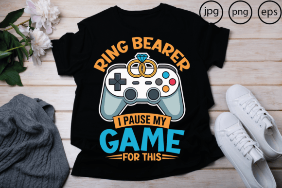 Ring Bearer I Pause My Game for This: The Perfect Gamer-Inspired Design for Your Next Project