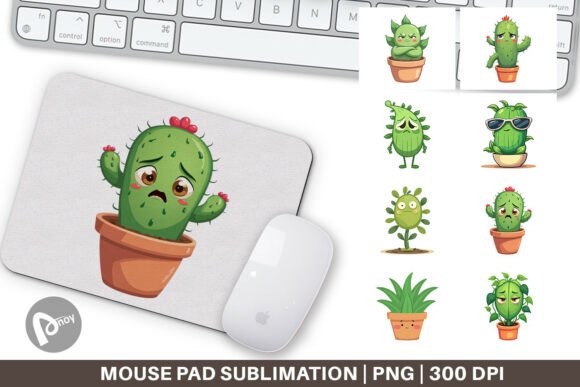 Sarcastic Houseplants Mouse Pad: Desk Upgrade