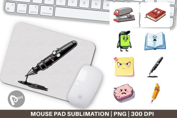 Sarcastic Study Buddies Mouse Pad for Desk Style