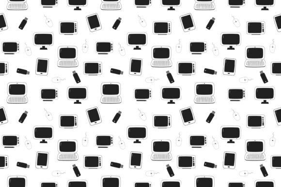 Seamless Gadget Pattern: Endless Design Possibilities