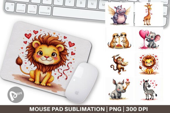 Silly Safari Sweethearts Mouse Pad: Where Whimsy Meets Workflow Precision