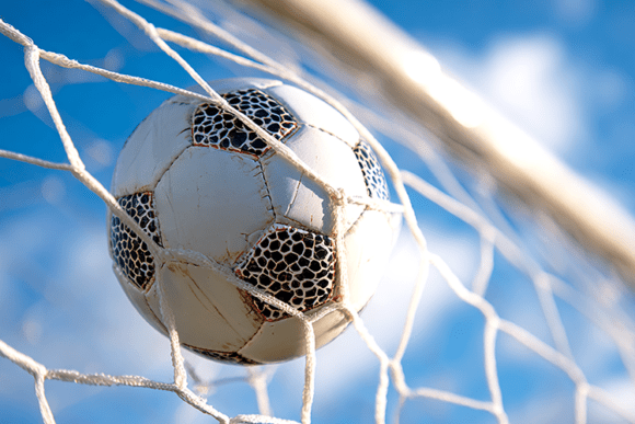 Soccer Ball Goal Net Realistic Art That Captures the Thrill of the Game