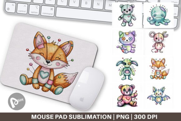 Transform Your Workspace with a Mouse Pad Creepy Cute Pastel Halloween Sublimation Design