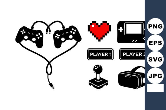 Video Game Controllers Joystick Vector: A Playful Asset for Modern Design Projects