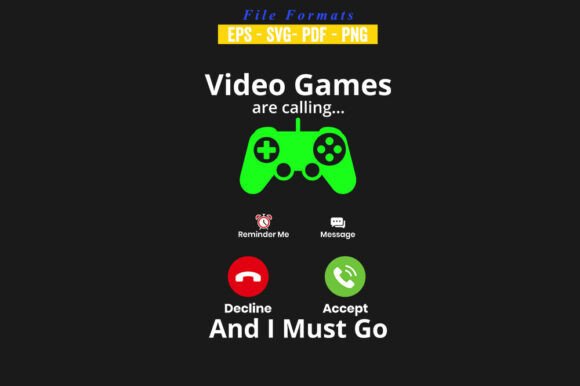 Video Games Are Calling, Funny Typography: Where Gaming Culture Meets Creative Design