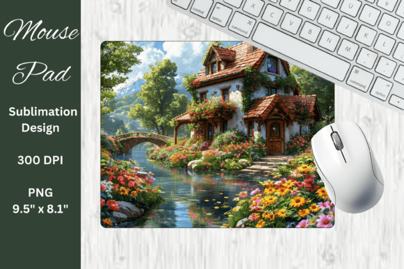Why the Blooming House Mouse Pad PNG Is Redefining Desk Personalization